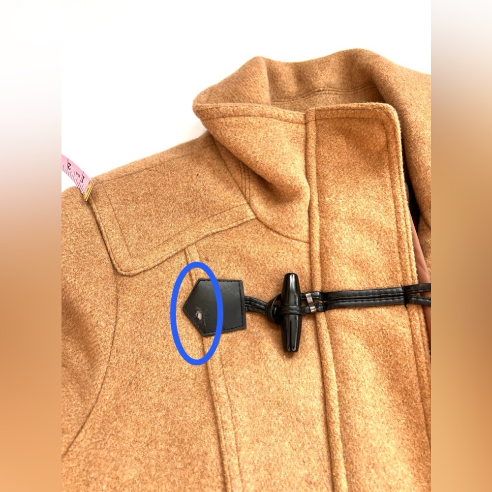 Women's Tan Toggle Coat - Picture 5 of 6